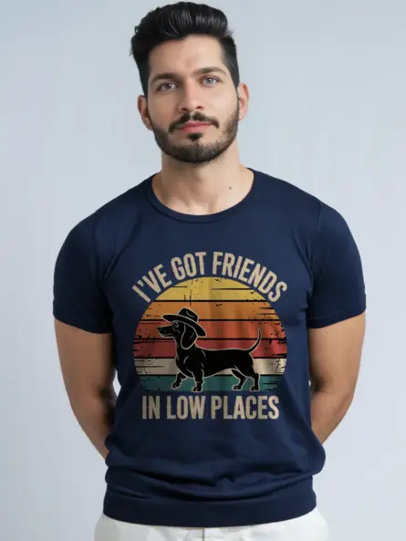 Dachshund Cowboy Shirt – Retro Sunset Western Dog Tee - Image 12