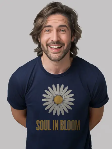 Soul in Bloom Daisy T Shirt – Retro Affirmation Style for Mindful Fashion Lovers - Image 9
