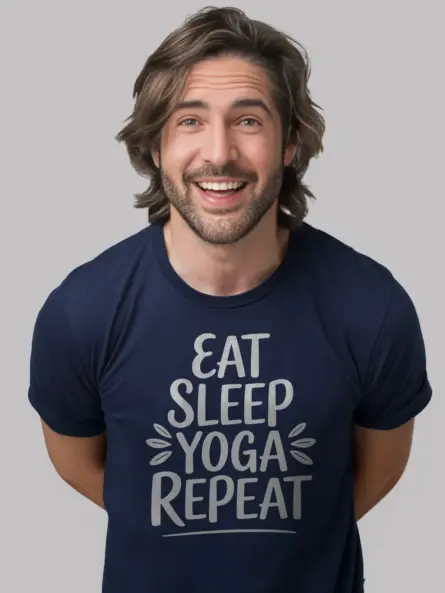Essential Eat Sleep Yoga Repeat T-Shirt - Image 9