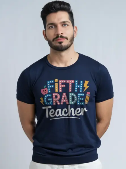 Fifth Grade Teacher Shirt – Cute Polka Dot Power Tee - Image 9