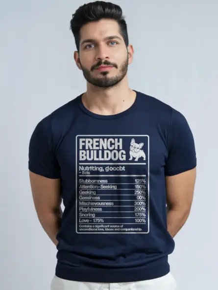 French Bulldog Nutrition Facts Shirt – Hilarious Dog Lover Tee - Image 12