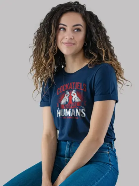 Funny Cockatiel T-Shirt – Sarcastic Bird Tee for Introverts & Parrot Lovers - Image 6