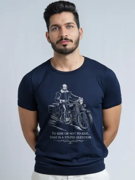 Epic Funny Motorcycle Quote T Shirt – Shakespeare Biker Humor Tee - Image 9