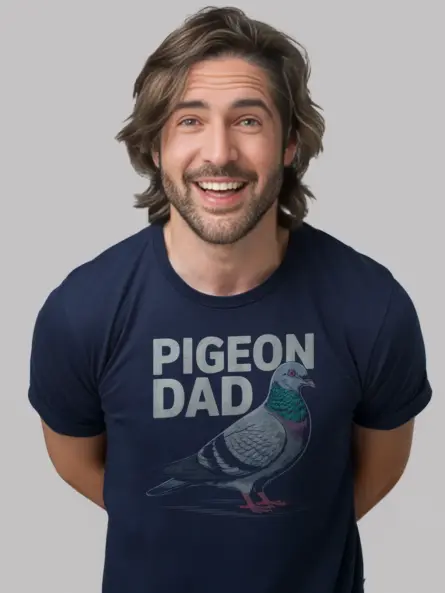 Funny Pigeon Dad T-Shirt for Bird Lovers - Image 8