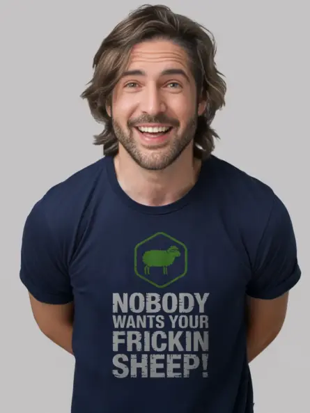 Funny Sheep T Shirt – Hilarious Farm Meme Tee for Animal Lovers - Image 9