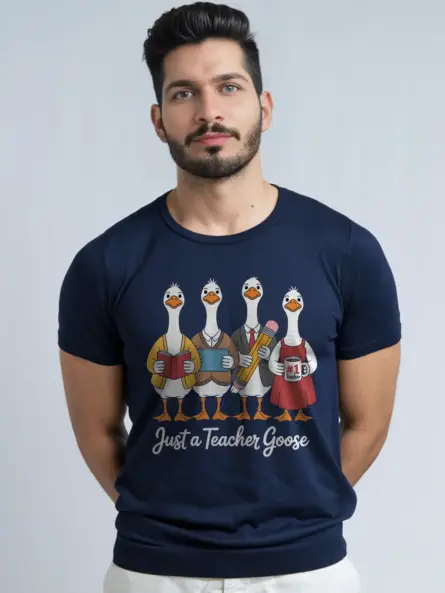 Funny Teacher Goose Shirt – Quirky Back to School Tee - Image 9