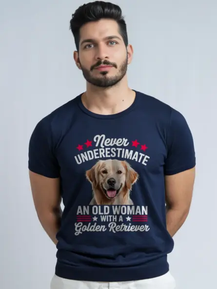 Golden Retriever Mom T-Shirt – Bold Patriotic Dog Lover Tee for Women - Image 12