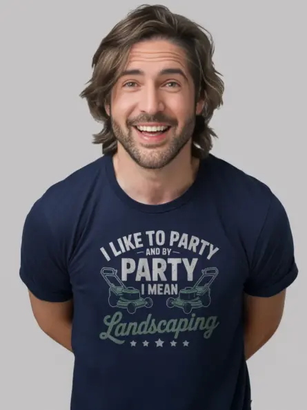 Funny Landscaping T-Shirt – Vintage Lawn Mower Humor Tee for Men - Image 9