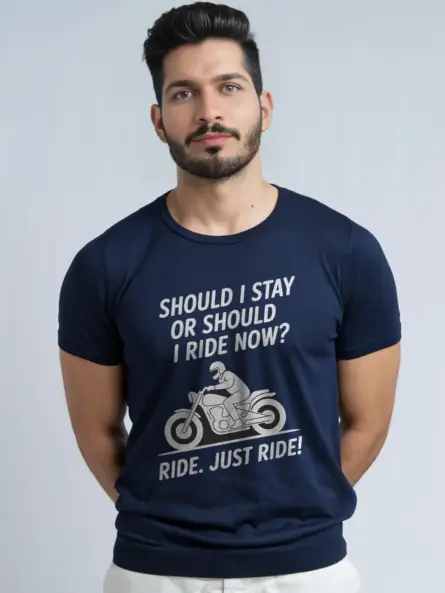 Minimalist Motorcycle Ride T-Shirt – Just Ride with Purpose - Image 9