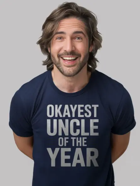 Funny Okayest Uncle T-Shirt Gift for Men - Image 9