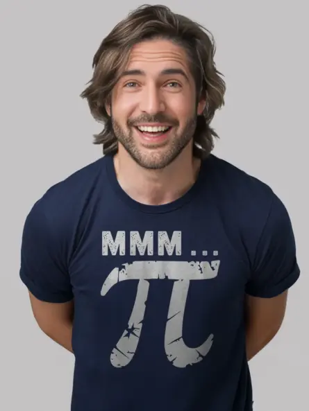 Bold Pi Symbol Shirt with Distressed Math Style for STEM Fans - Image 9