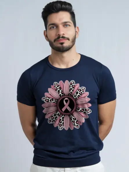 Pink Sunflower Breast Cancer Shirt – Stunning Floral Awareness Tee - Image 9