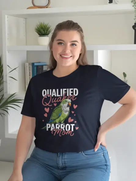 Qualified Quaker Parrot Mom T-Shirt - Image 12