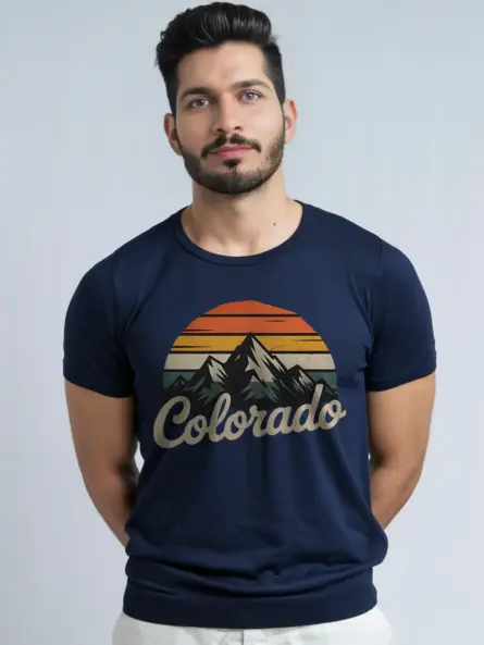 Retro Colorado Mountain T-Shirt for Outdoor Adventure Fans - Image 9