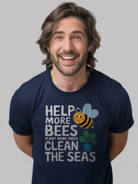 Help Save the Bees Shirt – Eco Friendly Tee for Nature Lovers - Image 12