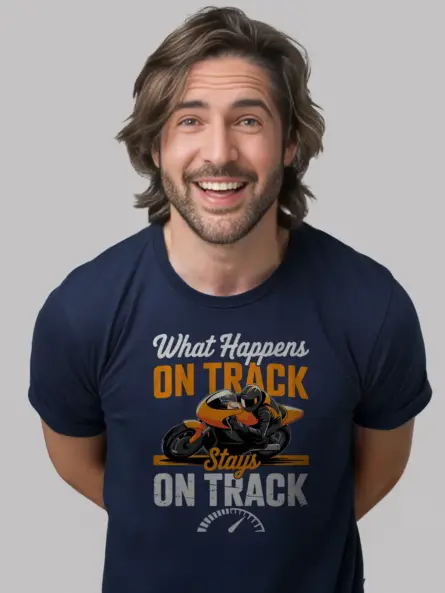Bold Track Day T-Shirt – Ride Hard, Lean Fast, Stay Wild - Image 9