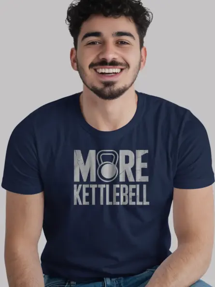 Vintage Kettlebell T-Shirt – Distressed Retro Gym Design - Image 6