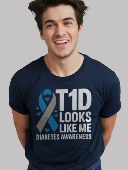 T1D Looks Like Me Shirt – Bold Diabetes Awareness Power Tee - Image 9