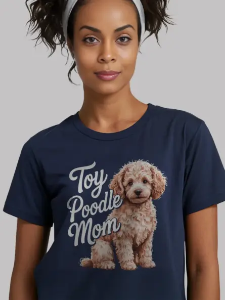 Toy Poodle Mom Shirt – Elegant Apricot Dog Lover Tee - Image 8