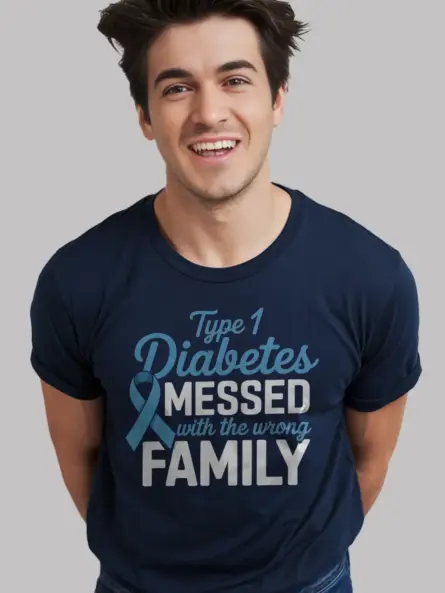 Type 1 Diabetes Family Shirt – Bold Support Tee for Awareness Events - Image 9