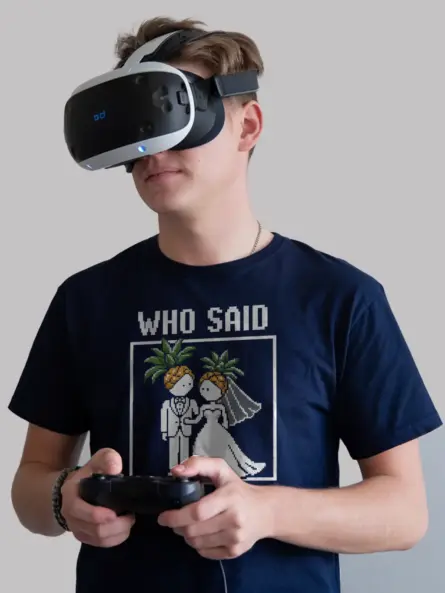 Who Said Game Over Retro Gamer Wedding T-Shirt - Image 12
