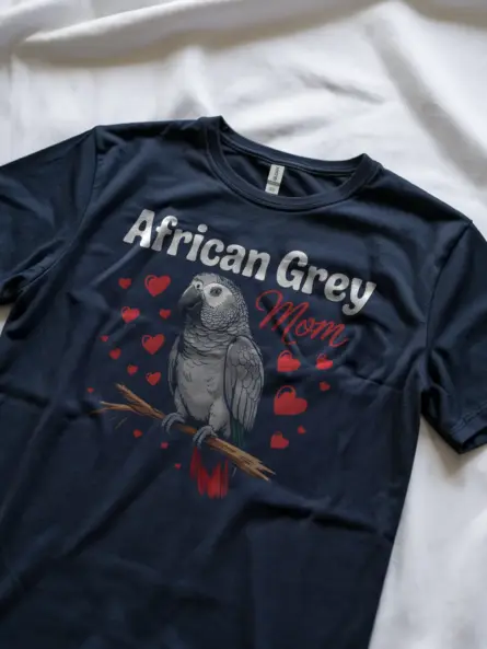 African Grey Parrot Mom T-Shirt for Bird Lovers - Image 11