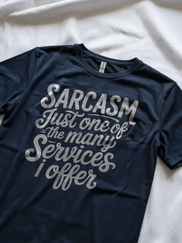 navy sarcasm just one of the many shirt lifestyle graphic tee for teens