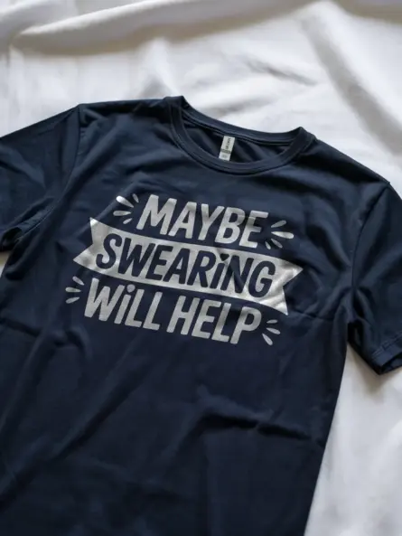 Maybe Swearing Will Help T-Shirt Adults - Image 7