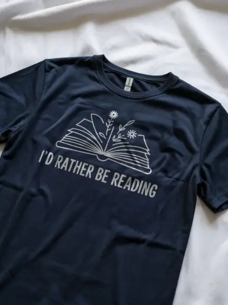 Minimalist Book Lover T-Shirt for Women - Image 6