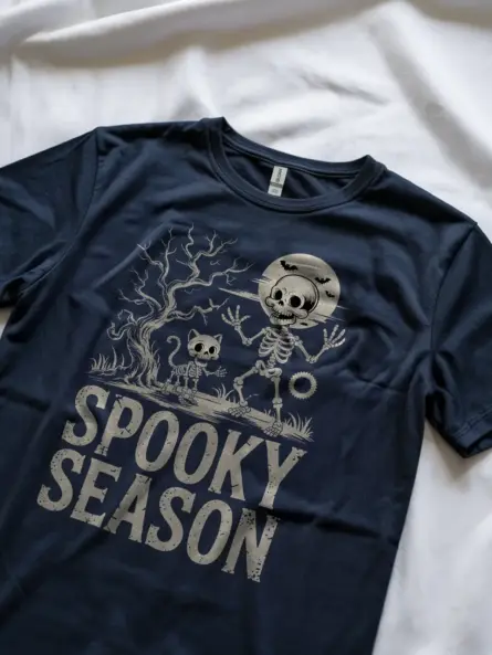 Adorable Spooky Season Ghost T-Shirt – Family-Friendly Halloween Fun - Image 8