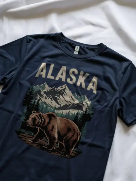 Alaska Grizzly Bear T-Shirt for Wilderness Adventure - Image 8
