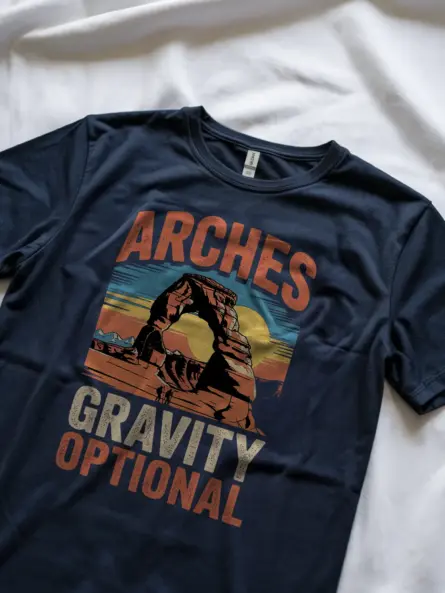 Retro Arches National Park Shirt for Climbers & Explorers - Image 8