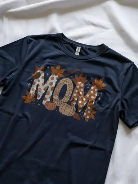 Autumn Mom Shirt – Cozy Fall T-Shirt with Pumpkin and Leopard Print - Image 8