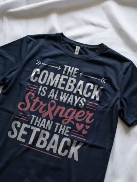 Empowering Breast Cancer Comeback Shirt – October Awareness Tee - Image 9