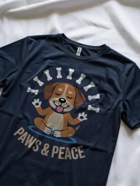 Dog Meditation T-Shirt – Peaceful Yoga Tee for Animal Lovers - Image 8