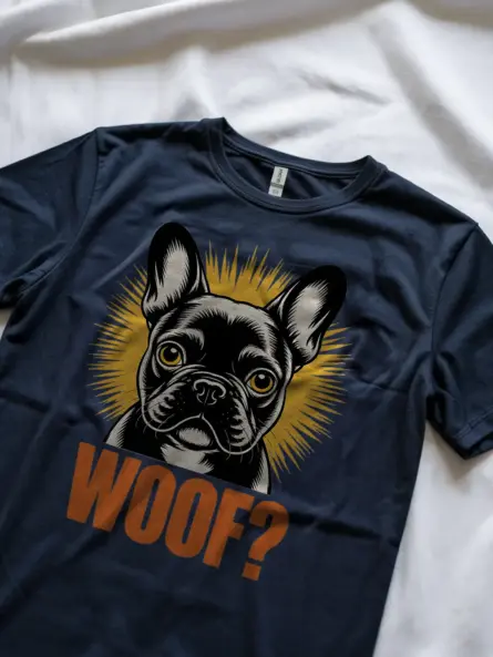 French Bulldog Graphic T-Shirt – Bold Modern Woof Design - Image 8