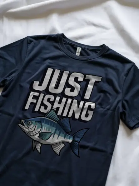 Bold & Funny Fishing Shirts – Just Fishing Graphic Tee for Anglers - Image 8