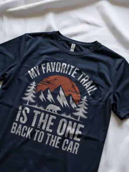 Hilarious Funny Hiking Trail Shirt – Vintage Nature Tee - Image 8