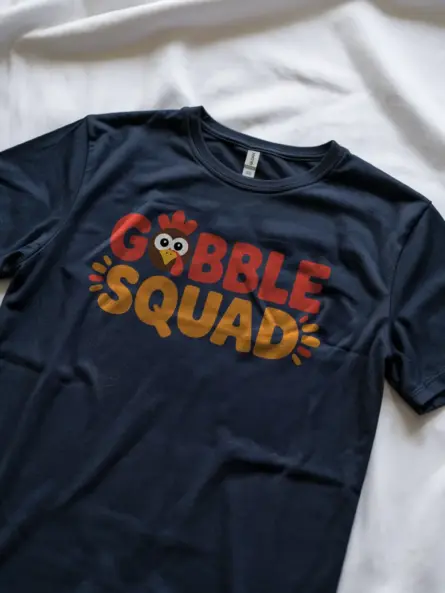 Gobble Squad Shirt – Cute Matching Thanksgiving Family Tee - Image 2