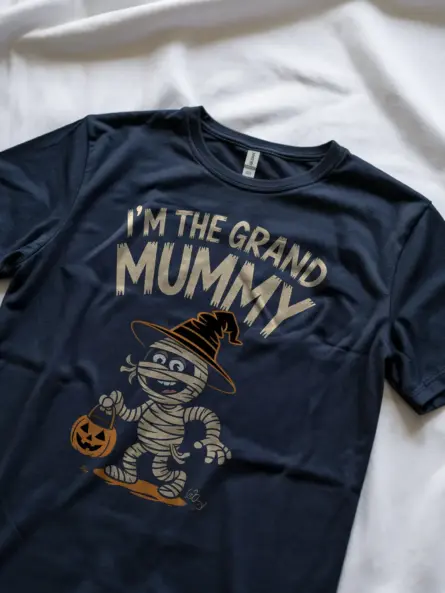 Adorable Grand Mummy Halloween Shirt for Grandma - Image 11
