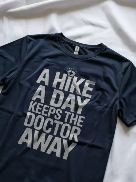 Powerful Hiking Quote Shirt – A Hike A Day Graphic Tee - Image 8