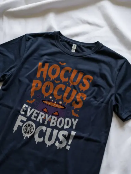 Hocus Pocus Focus Shirt – Funny Halloween Tee for Teachers and Moms - Image 11