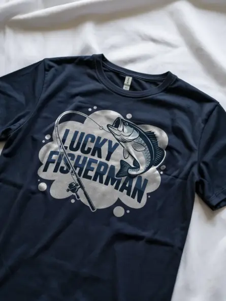 Lucky Fishing Shirt – Bold Logo Tee for Charter Crews & Bait Shop Staff - Image 9