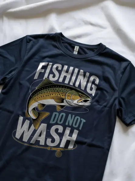 Lucky Fishing Shirt Do Not Wash – Bold Vintage Trout Tee - Image 9