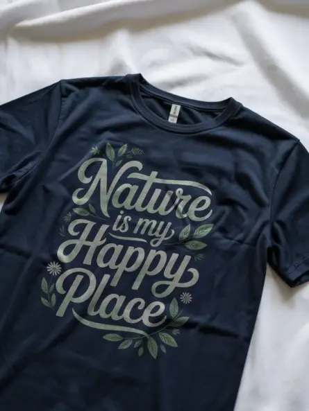 Mindful Nature T-Shirt for Women "Nature Is My Happy Place" - Image 8