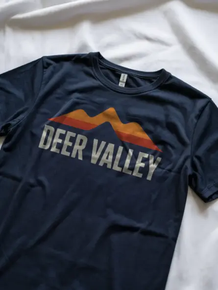 Minimalist Deer Valley Vintage T-Shirt for Retro Mountain Lovers - Image 8