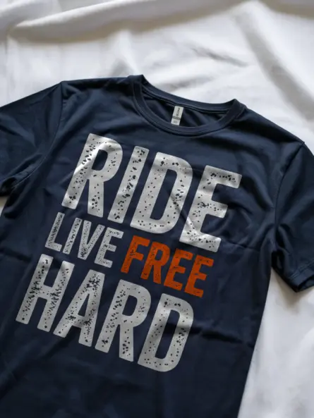 Ride Free Shirt – Bold Adventure Biker Graphic Tee - Image 8