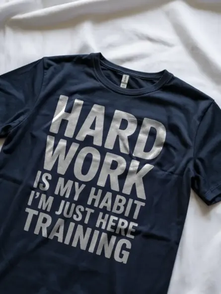 Power-Driven Training Motivation T-Shirt – Hard Work Is My Habit Gym Tee - Image 8
