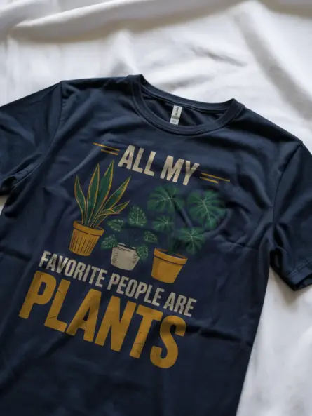 Vintage Plant Parent T-Shirt All My Favorite People Are Plants - Image 8