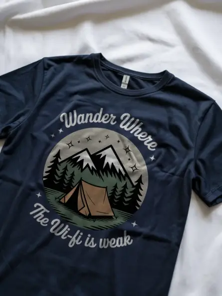 Wander Where The Wi-fi Is Weak T-Shirt - Image 8